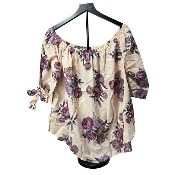 Live 4 Truth Rose Blossom Bell Sleeve Top - Size 1X - Picture 1 of 8